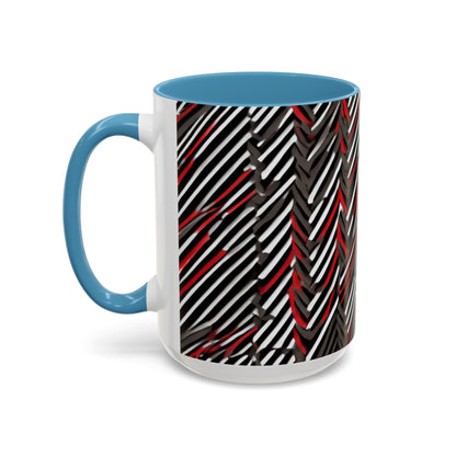boostlete-field-day-pattern-diagonal-paper-0287 — Accent Mug 11oz/15oz