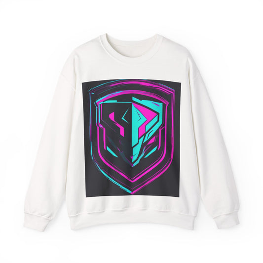 boostlete-pr-season-icon-shield-speed-industrial-0270 — Unisex Heavy Blend Crewneck Sweatshirt (Gildan)