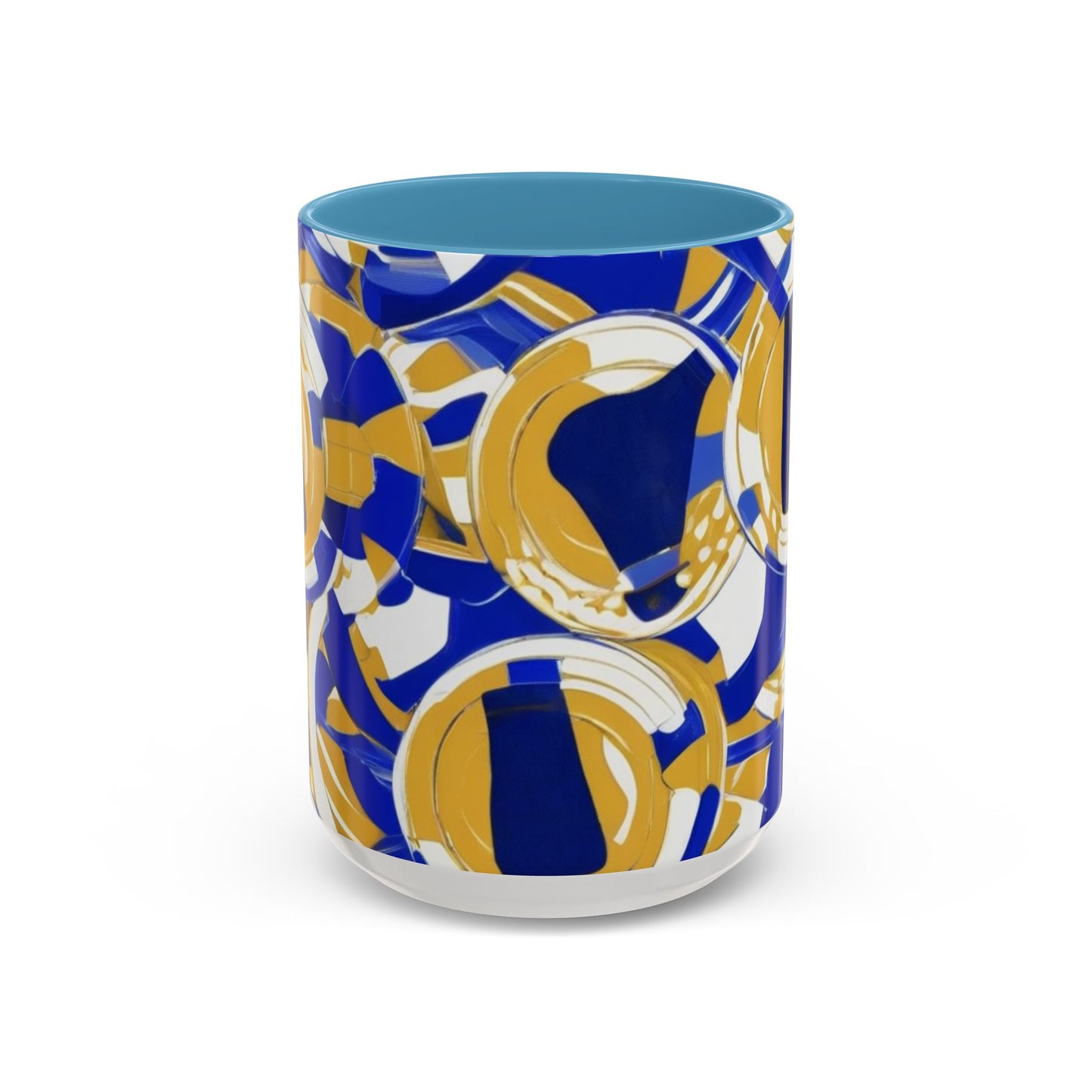boostlete-field-day-icon-barbell-grainy-line-art-0906 — Accent Mug 11/15oz