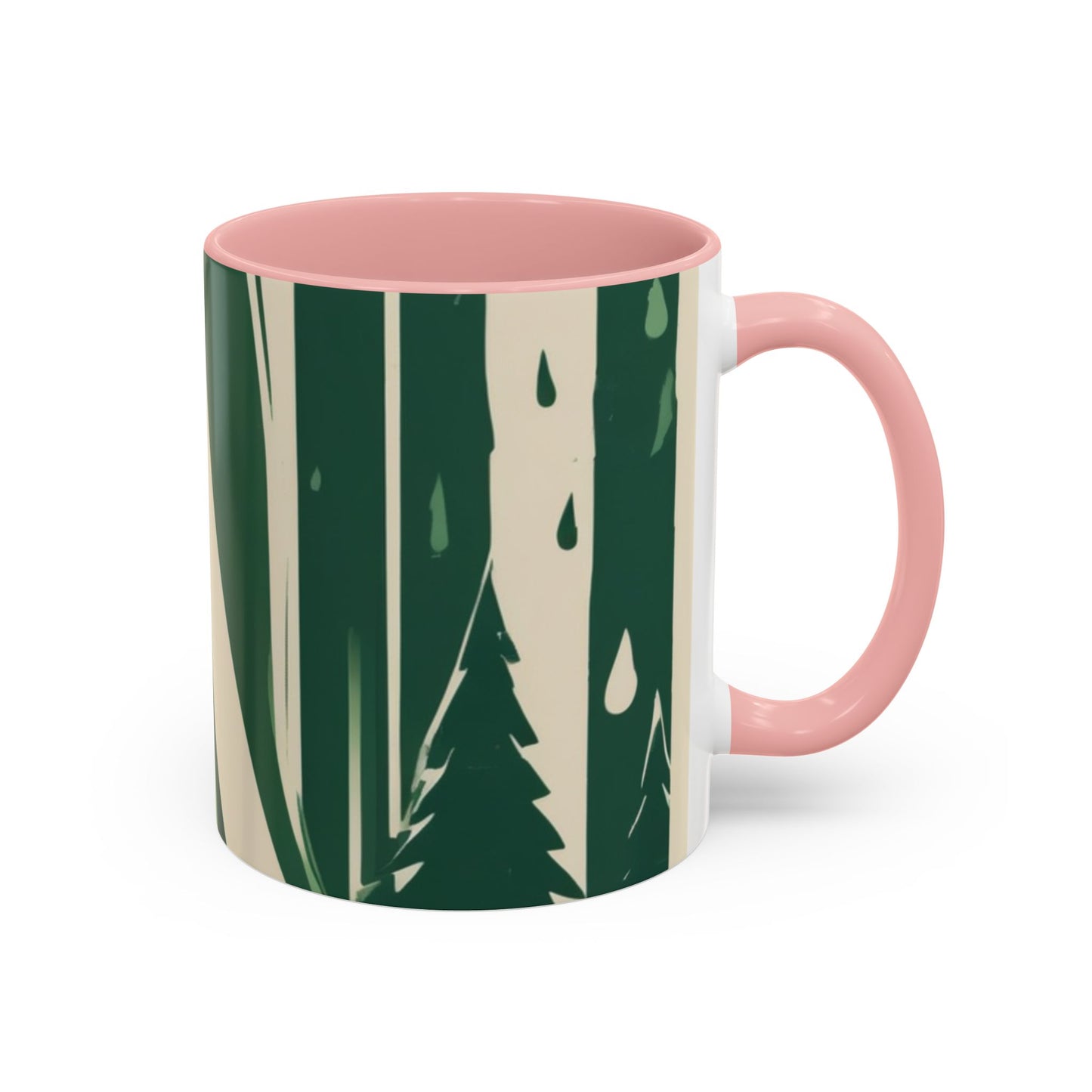 boostlete-quiet-power-icon-water-glitch-retro-0186 — Accent Mug 11/15oz