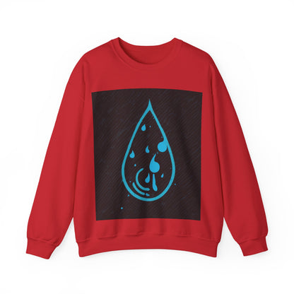boostlete-iron-intent-icon-water-grainy-vector-0762 — Unisex Heavy Blend Crewneck (G18000)