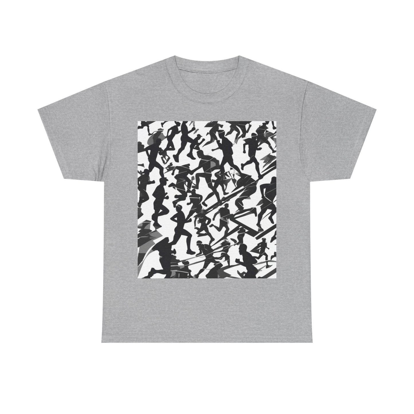 boostlete-field-day-scene-marathoner-motion-paper-0156 — Unisex Heavy Cotton Tee (Gildan 5000)