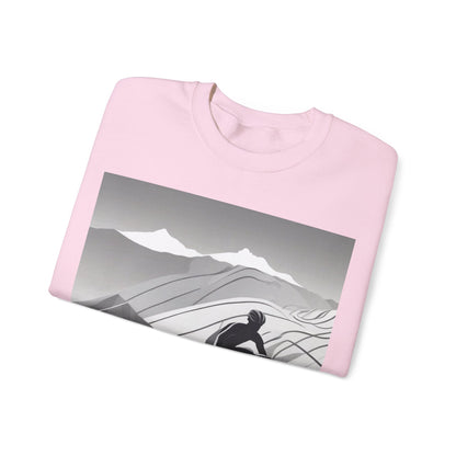 boostlete-recovery-progress-scene-cyclist-motion-vector-0808 — Unisex Heavy Blend Crewneck (G18000)
