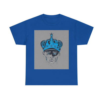 boostlete-am-crew-icon-crown-grainy-monoline-0022 — Unisex Heavy Cotton Tee (Gildan 5000)