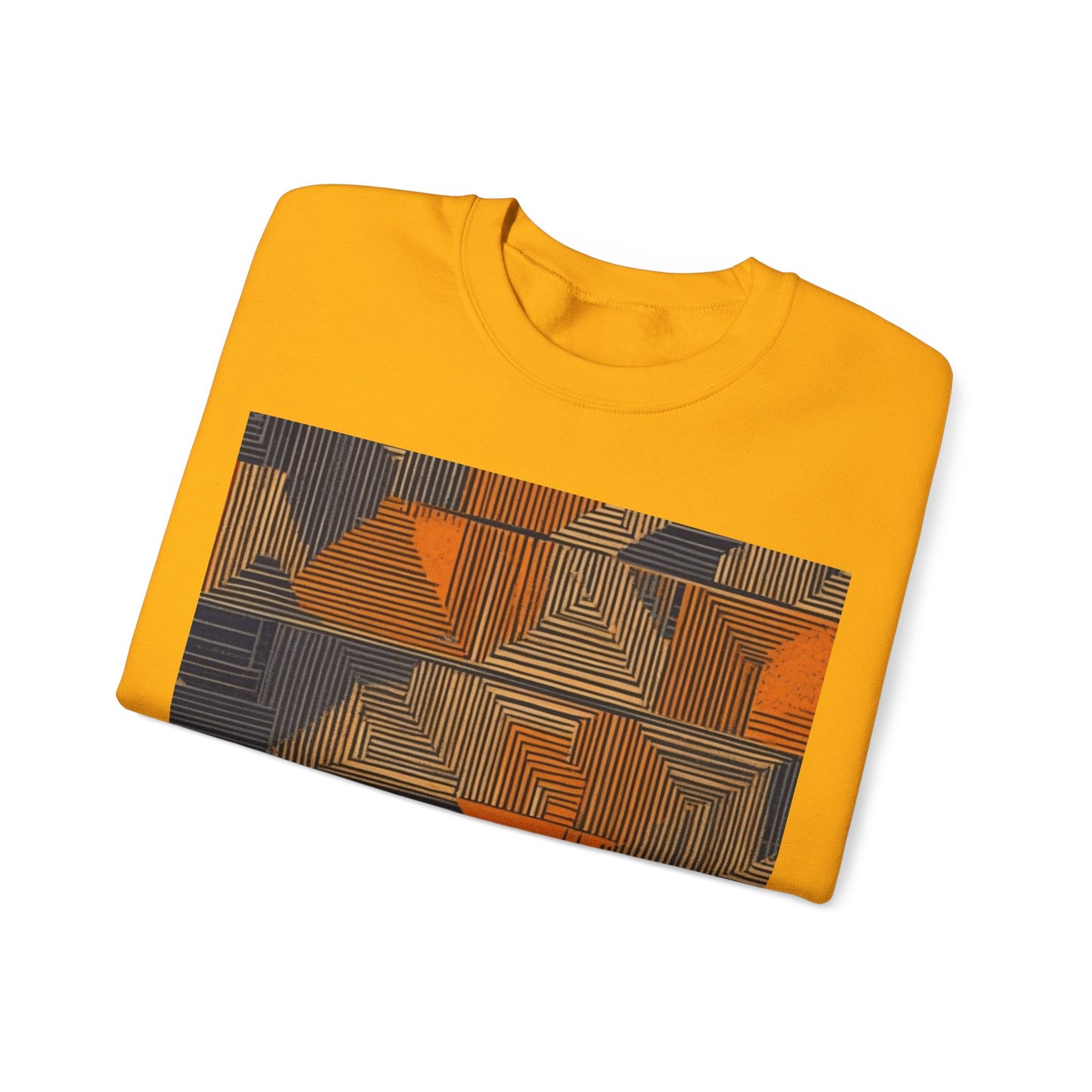 boostlete-field-day-pattern-stair-steps-geometric-0055 — Unisex Heavy Blend Crewneck Sweatshirt (Gildan)