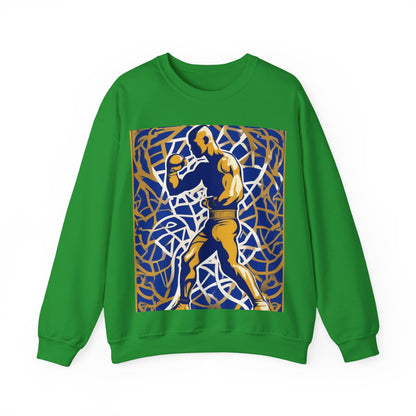 boostlete-field-day-scene-boxer-offset-paper-0776 — Unisex Heavy Blend Crewneck (G18000)