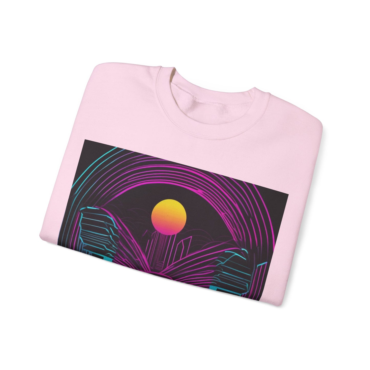 boostlete-rise-grind-icon-sunrise-motion-paper-0962 — Unisex Heavy Blend Crewneck (G18000)