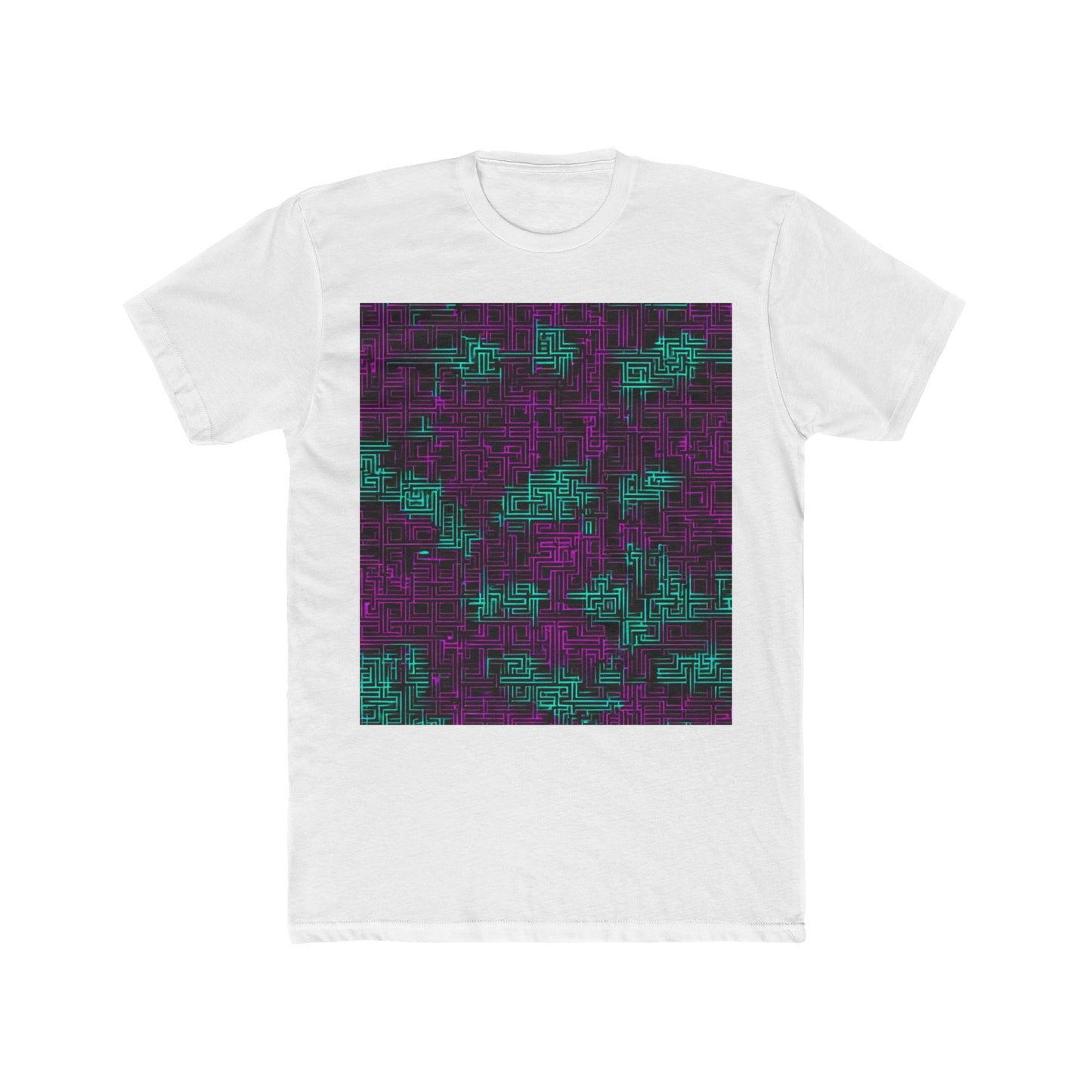 boostlete-boost-mode-pattern-plate-number-monoline-0079 — Unisex Cotton Crew Tee (NL 3600)