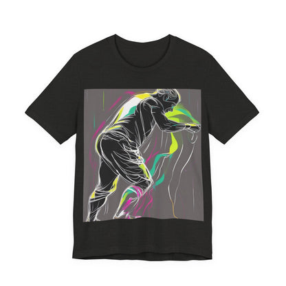 boostlete-iron-intent-scene-athlete-neon-monoline-0140 — Unisex Jersey Short Sleeve (B+C 3001)