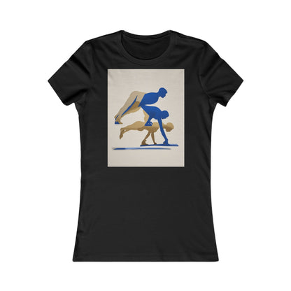 boostlete-mile-by-mile-scene-push-up-duotone-paper-0040 — Women's Favorite Tee (B+C 6004)