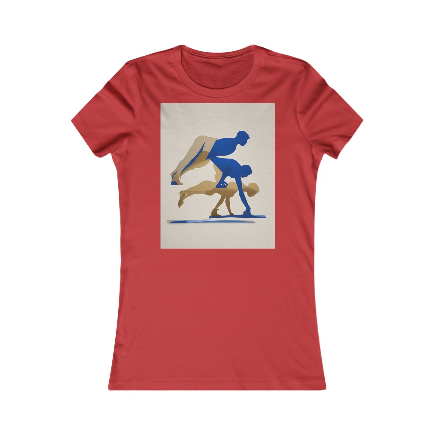 boostlete-mile-by-mile-scene-push-up-duotone-paper-0040 — Women's Favorite Tee (B+C 6004)