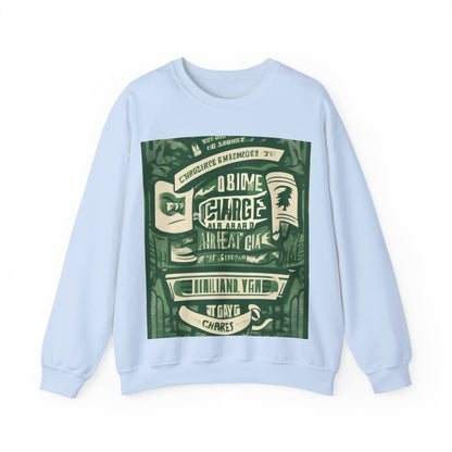 boostlete-am-crew-type-charge-ahead-banner-paper-0965 — Unisex Heavy Blend Crewneck (G18000)
