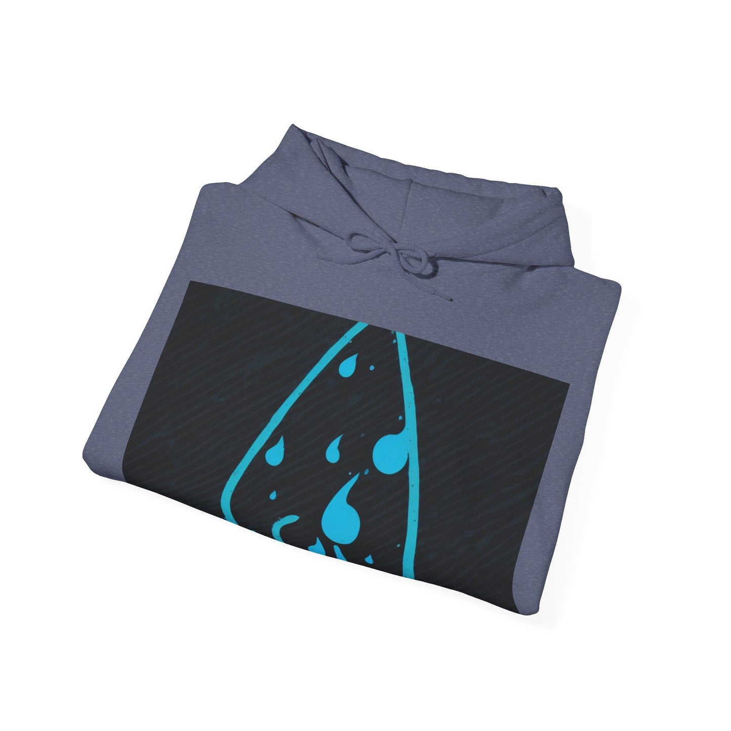 boostlete-iron-intent-icon-water-grainy-vector-0762 — Unisex Heavy Blend Hoodie (G18500)