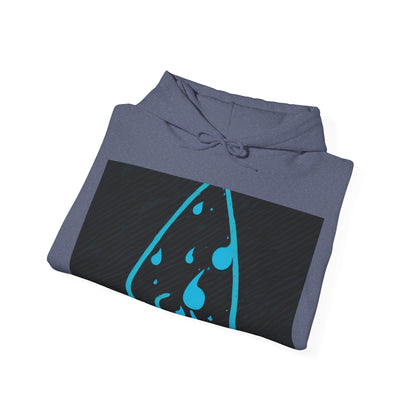 boostlete-iron-intent-icon-water-grainy-vector-0762 — Unisex Heavy Blend Hoodie (G18500)