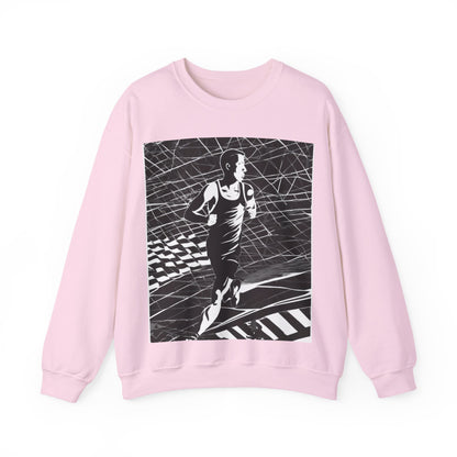 boostlete-headspace-scene-marathoner-speed-geometric-0816 — Unisex Heavy Blend Crewneck (G18000)
