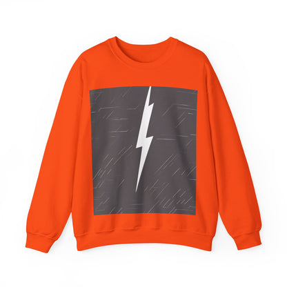 boostlete-am-crew-icon-lightning-glitch-vector-0590 — Unisex Heavy Blend Crewneck (G18000)