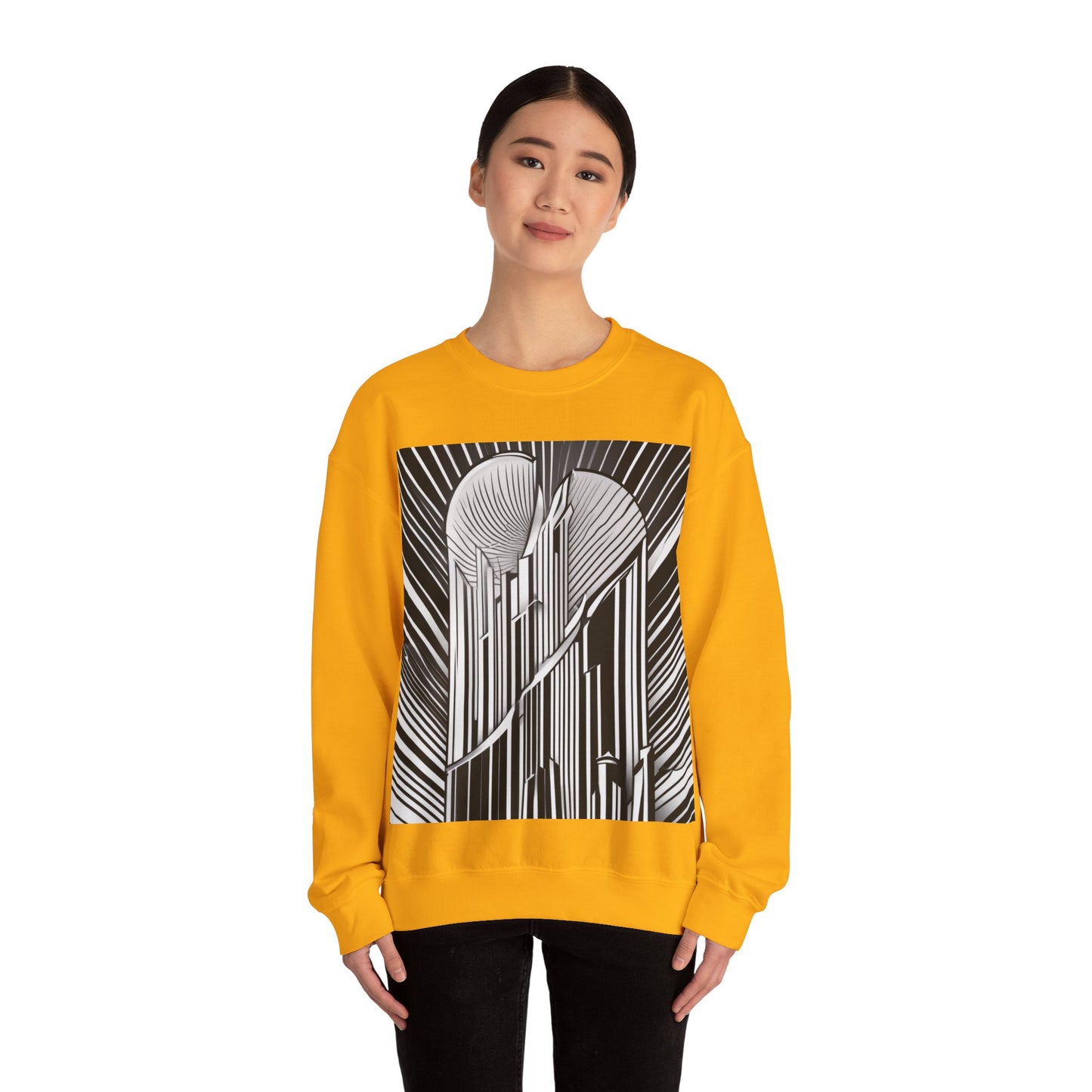 boostlete-boost-mode-icon-sunrise-soft-athletic-0046 — Unisex Heavy Blend Crewneck Sweatshirt (Gildan)