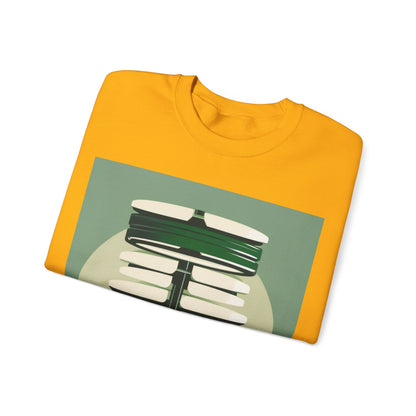 boostlete-recovery-progress-icon-barbell-glitch-vector-1746 — Unisex Heavy Blend Crewneck (G18000)