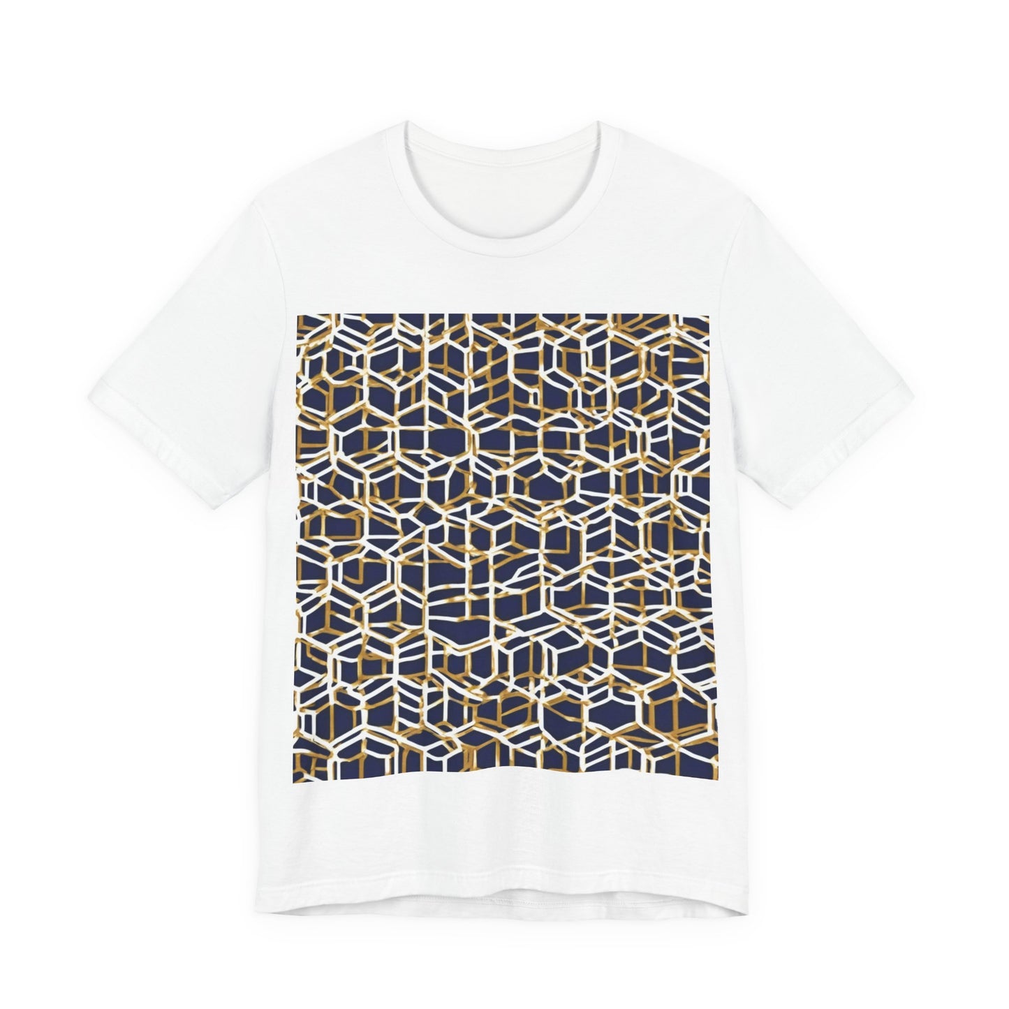 boostlete-am-crew-pattern-hex-industrial-0131 — Unisex Jersey Short Sleeve (B+C 3001)