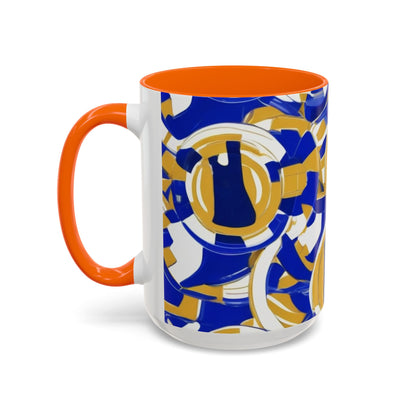 boostlete-field-day-icon-barbell-grainy-line-art-0906 — Accent Mug 11/15oz