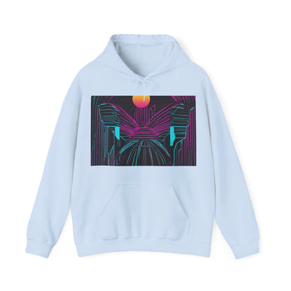 boostlete-rise-grind-icon-sunrise-motion-paper-0962 — Unisex Heavy Blend Hoodie (G18500)