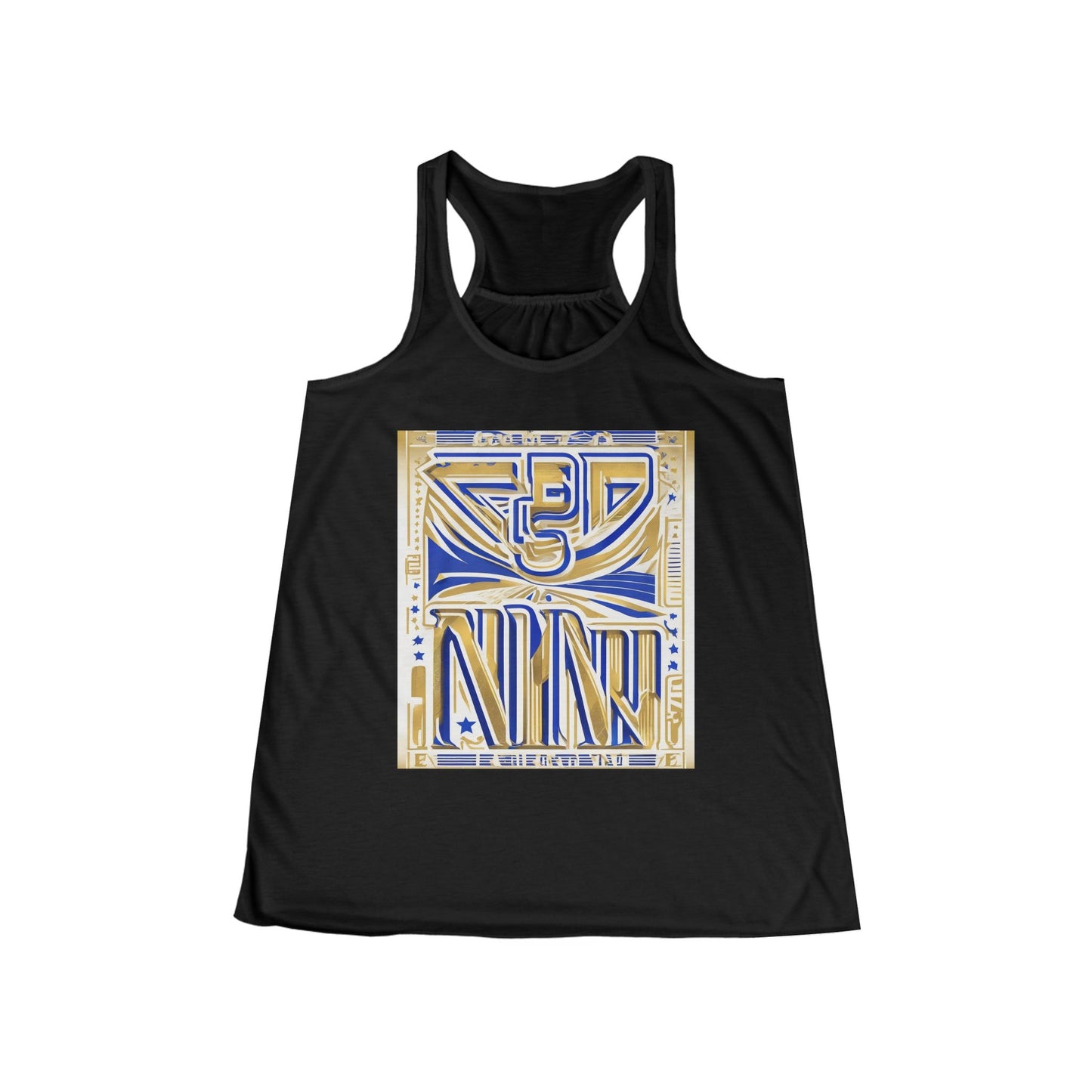 boostlete-boost-mode-type-earned-not-given-outline-over-solid-line-art-0005 — Women's Flowy Racerback Tank (B+C 8800)