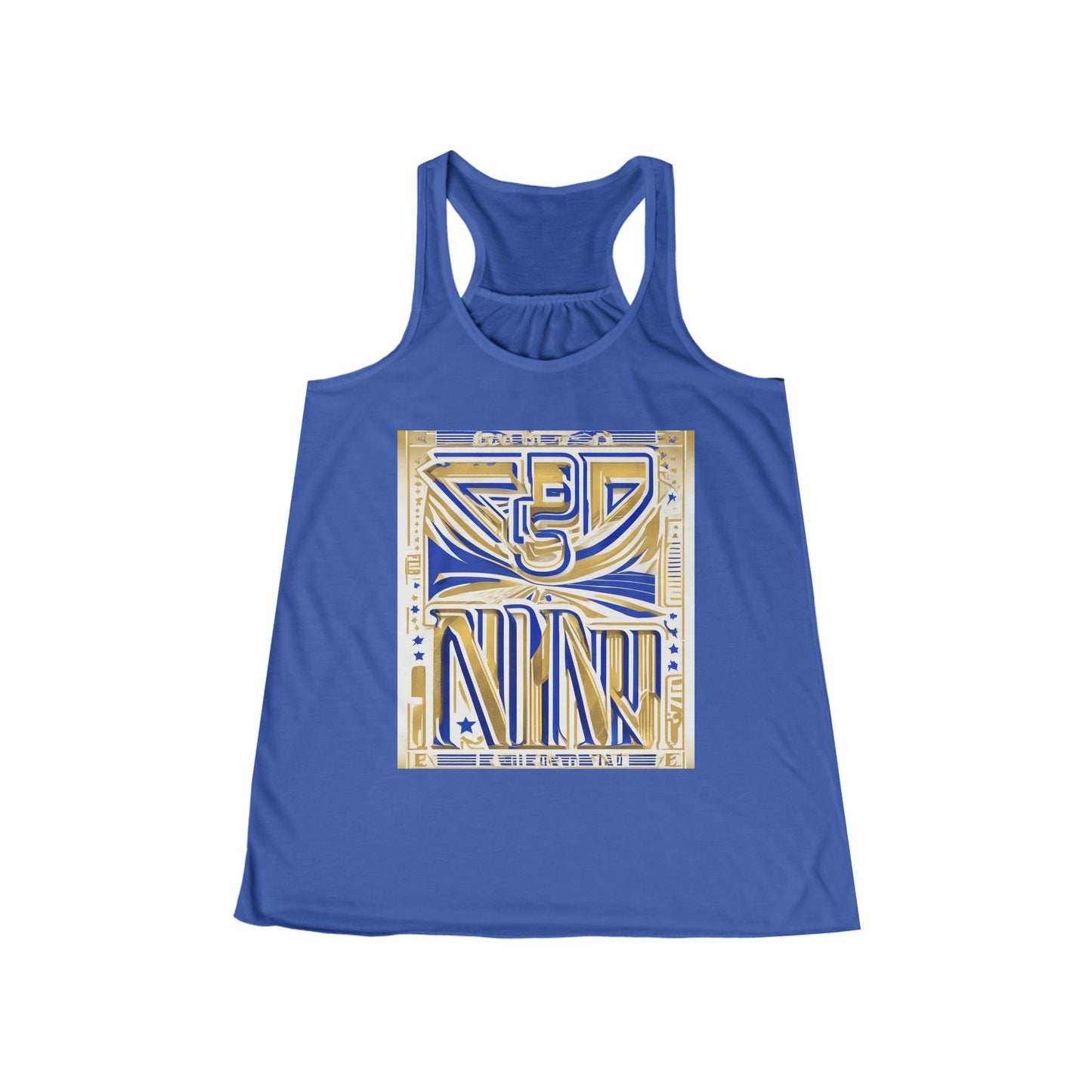 boostlete-boost-mode-type-earned-not-given-outline-over-solid-line-art-0005 — Women's Flowy Racerback Tank (B+C 8800)