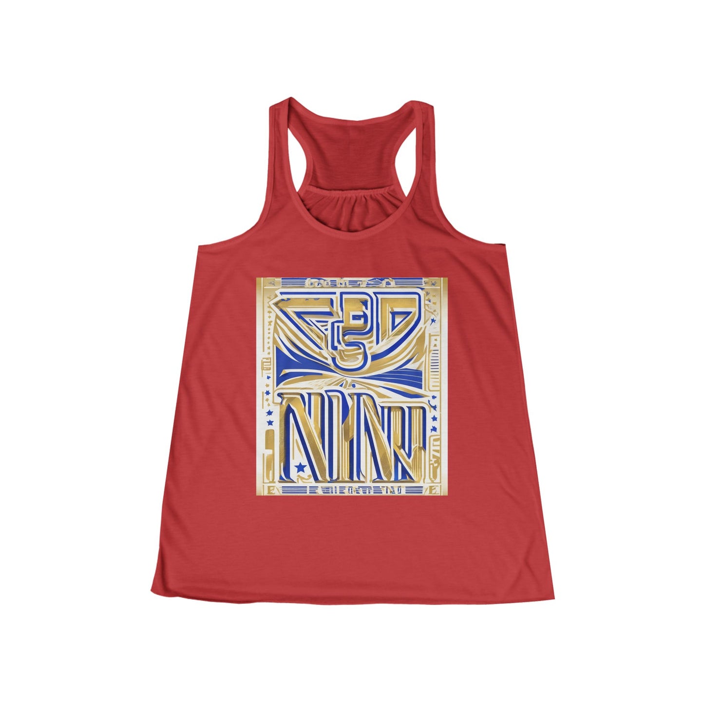boostlete-boost-mode-type-earned-not-given-outline-over-solid-line-art-0005 — Women's Flowy Racerback Tank (B+C 8800)