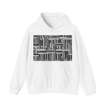 boostlete-recovery-progress-pattern-barcode-isometric-1023 — Unisex Heavy Blend Hoodie (G18500)
