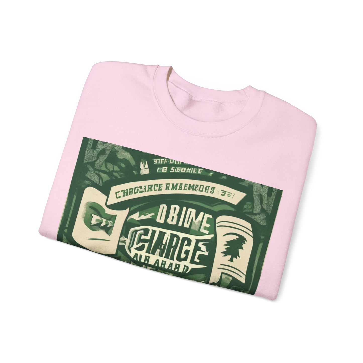 boostlete-am-crew-type-charge-ahead-banner-paper-0965 — Unisex Heavy Blend Crewneck (G18000)