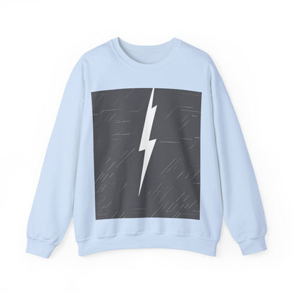 boostlete-am-crew-icon-lightning-glitch-vector-0590 — Unisex Heavy Blend Crewneck (G18000)