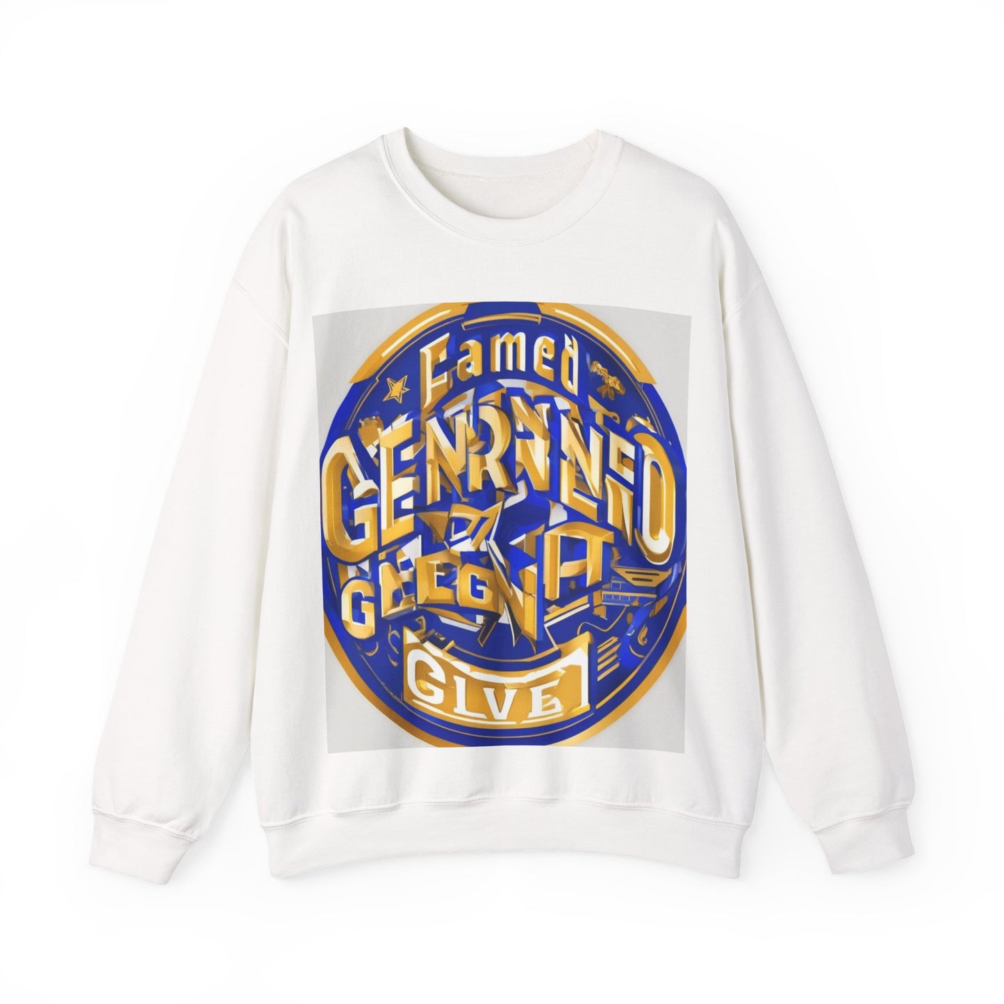 boostlete-pr-season-type-earned-not-given-badge-isometric-0105 — Unisex Heavy Blend Crewneck Sweatshirt (Gildan)