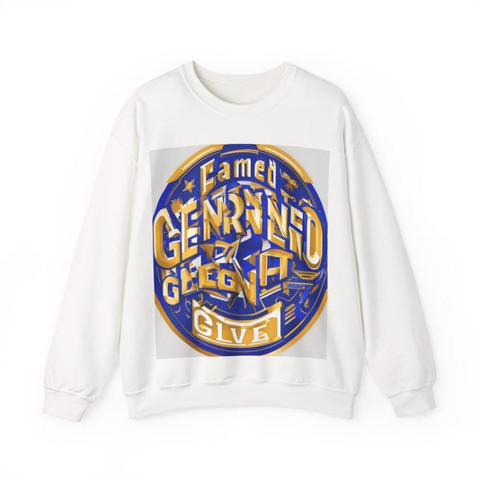 boostlete-pr-season-type-earned-not-given-badge-isometric-0105 — Unisex Heavy Blend Crewneck Sweatshirt (Gildan)