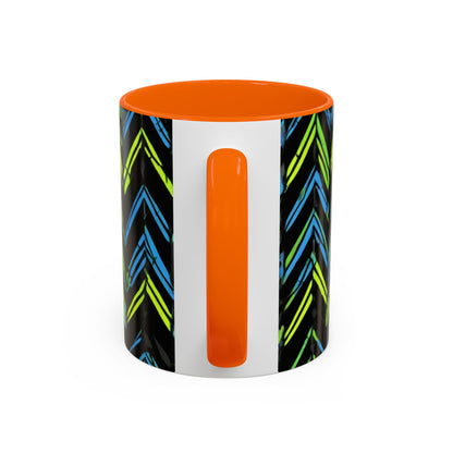 boostlete-mile-by-mile-pattern-chevron-monoline-0051 — Accent Mug 11oz/15oz