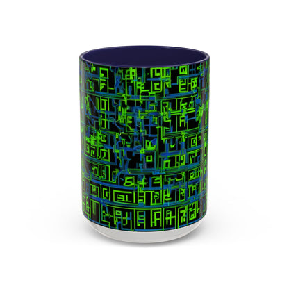 boostlete-mile-by-mile-pattern-plate-number-blueprint-0147 — Accent Mug 11oz/15oz