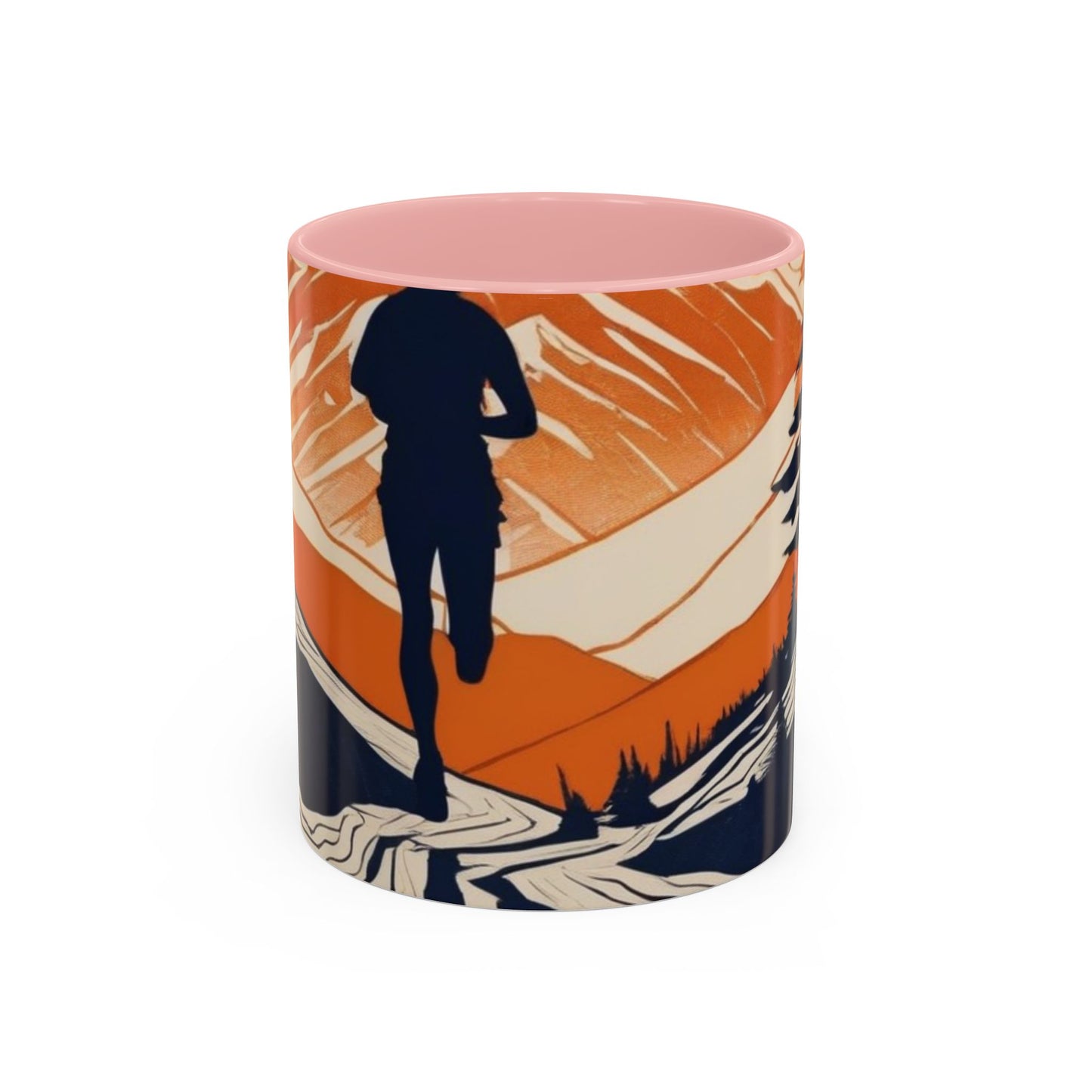 boostlete-iron-intent-scene-trail-glitch-badge-0100 — Accent Mug 11oz/15oz