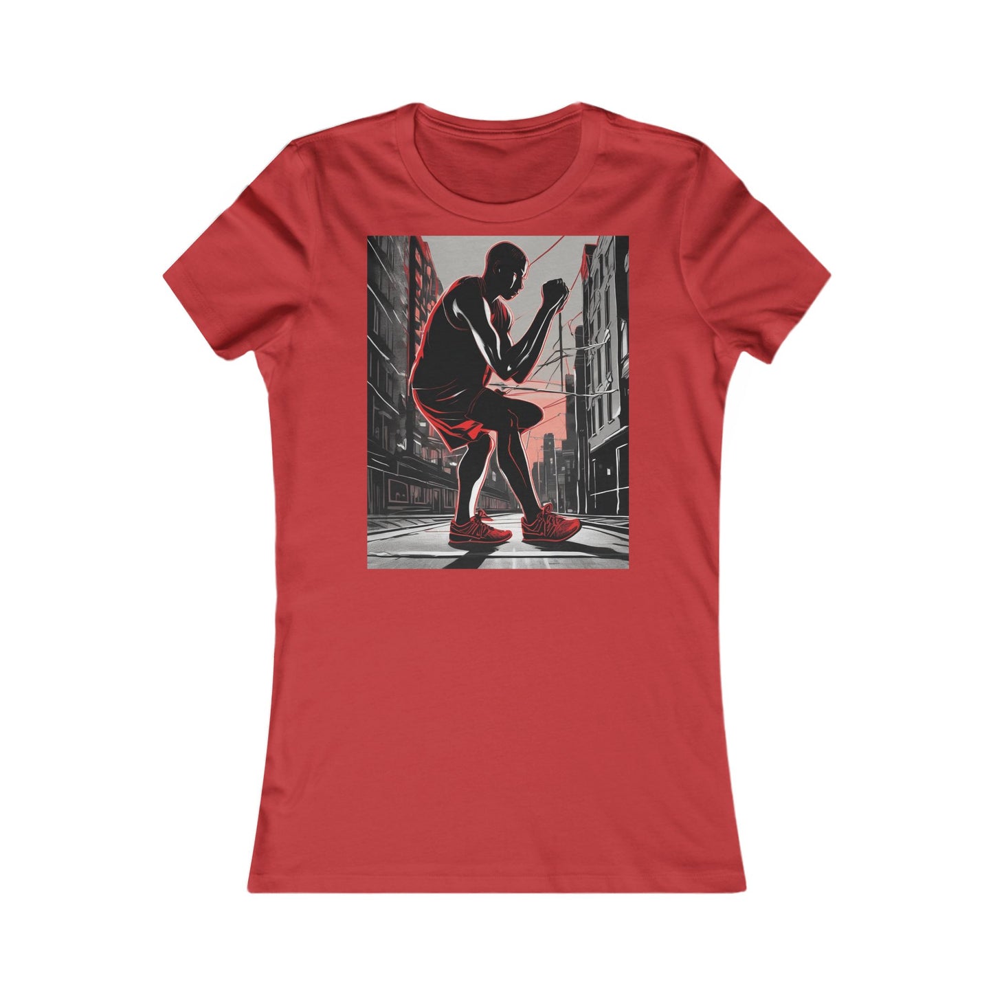 boostlete-am-crew-scene-runner-high-retro-0268 — Women's Favorite Tee (B+C 6004)
