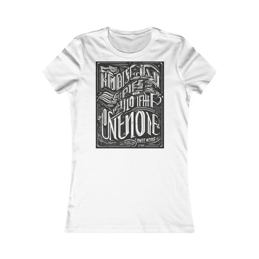 boostlete-mile-by-mile-type-one-more-split-line-art-0001 — Women's Favorite Tee (B+C 6004)