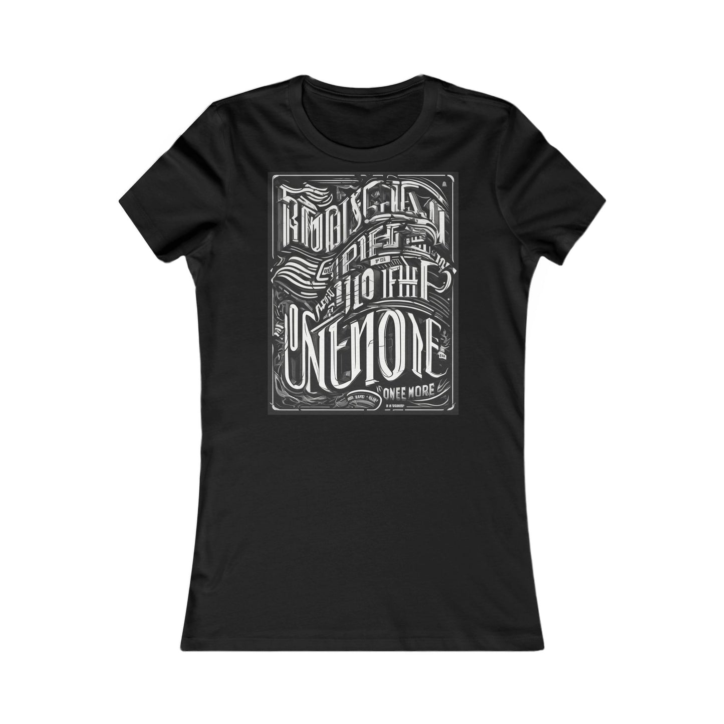 boostlete-mile-by-mile-type-one-more-split-line-art-0001 — Women's Favorite Tee (B+C 6004)