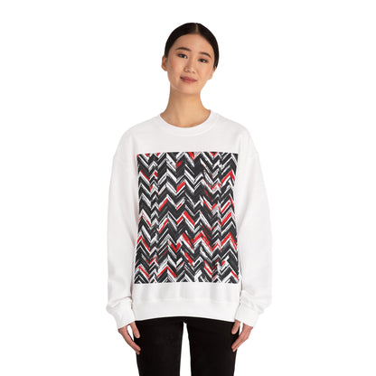 boostlete-am-crew-pattern-chevron-geometric-0659 — Unisex Heavy Blend Crewneck (G18000)