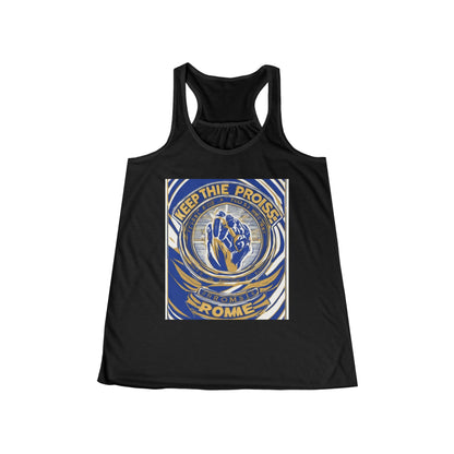 boostlete-pr-season-type-keep-the-promise-arc-athletic-0045 — Women's Flowy Racerback Tank (B+C 8800)