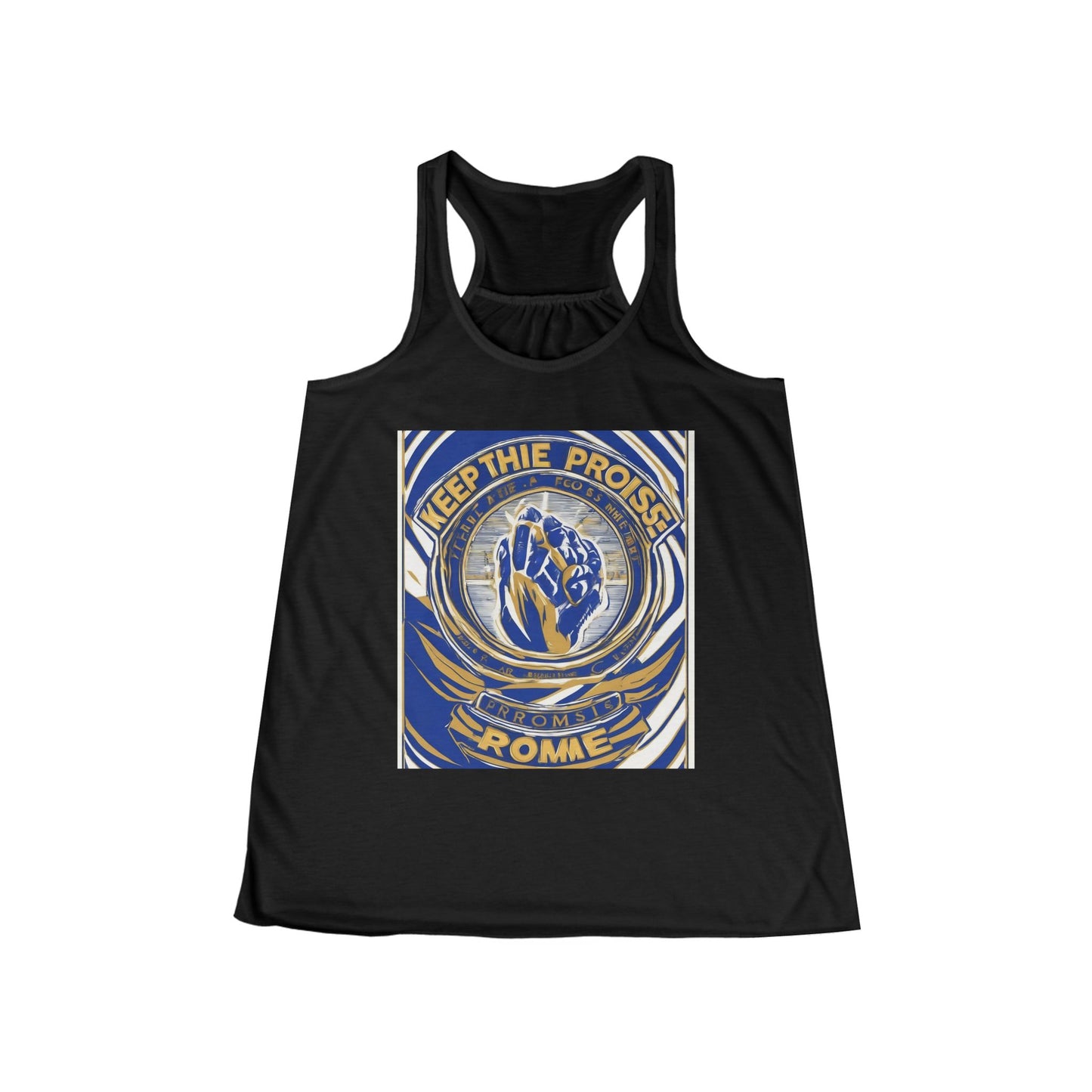 boostlete-pr-season-type-keep-the-promise-arc-athletic-0045 — Women's Flowy Racerback Tank (B+C 8800)