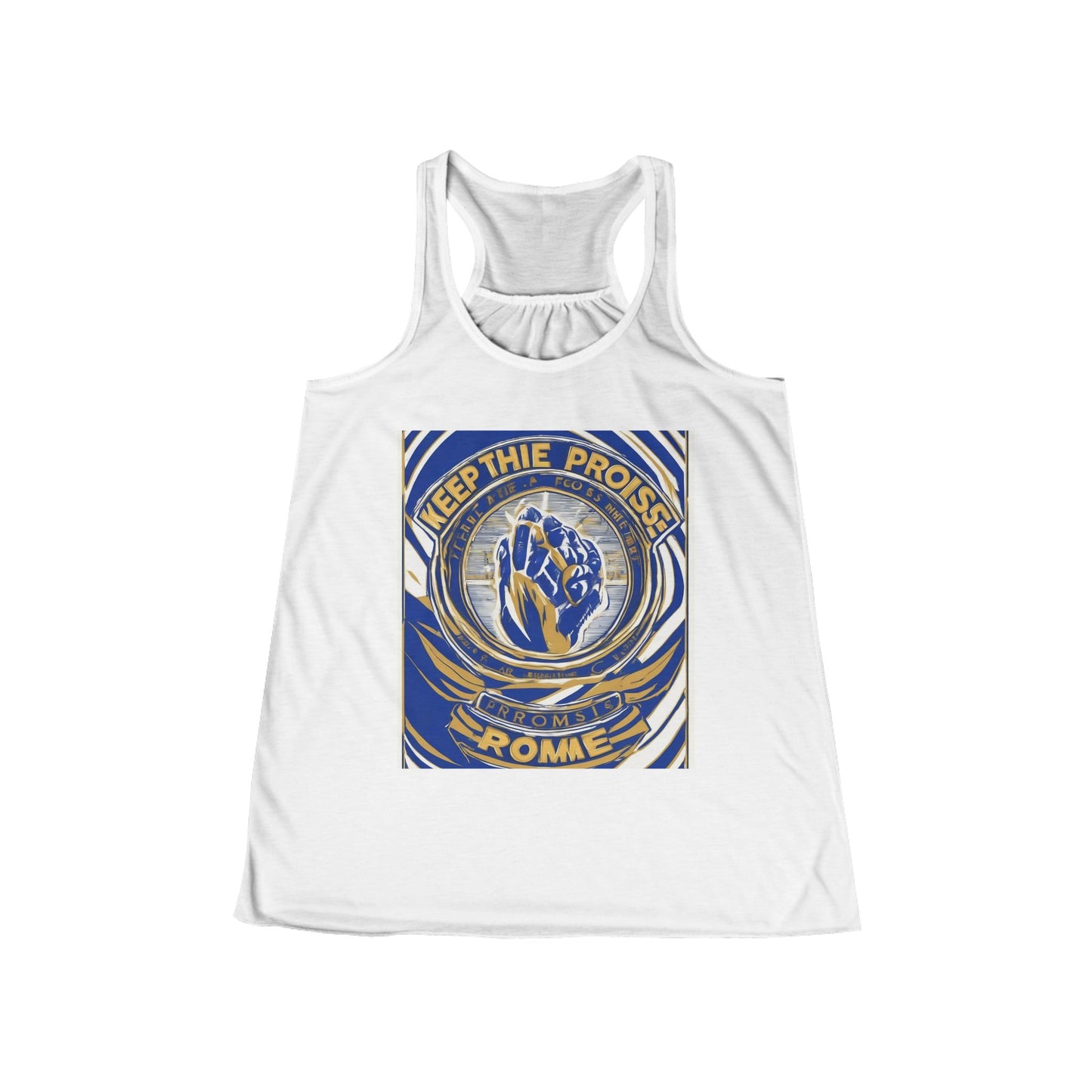 boostlete-pr-season-type-keep-the-promise-arc-athletic-0045 — Women's Flowy Racerback Tank (B+C 8800)