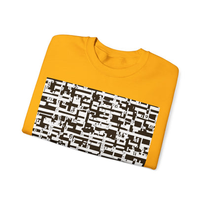 boostlete-iron-intent-pattern-plate-number-badge-0171 — Unisex Heavy Blend Crewneck Sweatshirt (Gildan)