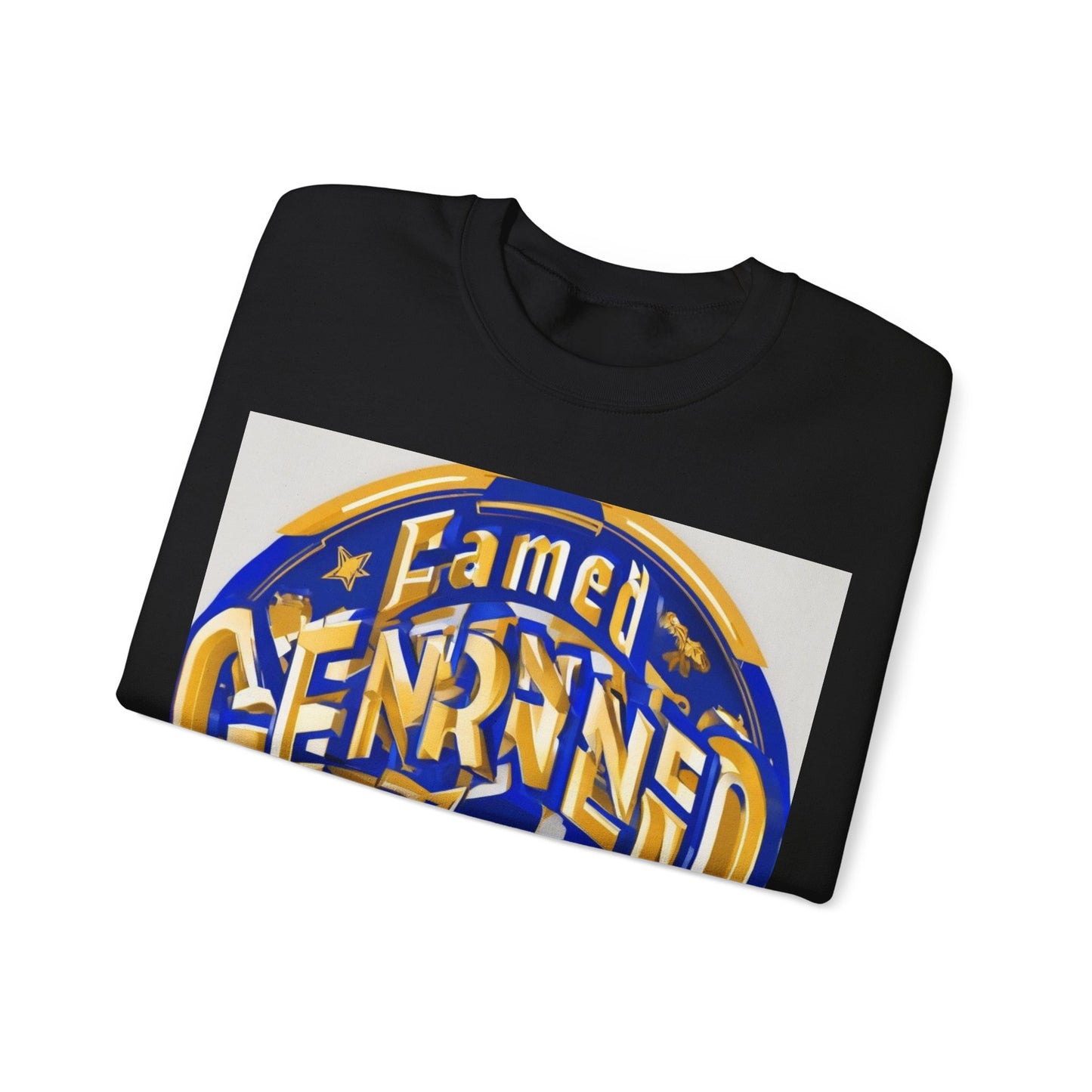 boostlete-pr-season-type-earned-not-given-badge-isometric-0105 — Unisex Heavy Blend Crewneck Sweatshirt (Gildan)