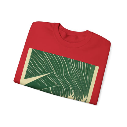 boostlete-mile-by-mile-icon-swimmer-motion-isometric-0078 — Unisex Heavy Blend Crewneck Sweatshirt (Gildan)