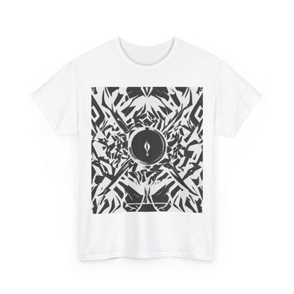 boostlete-am-crew-icon-flame-matte-geometric-0286 — Unisex Heavy Cotton Tee (Gildan 5000)