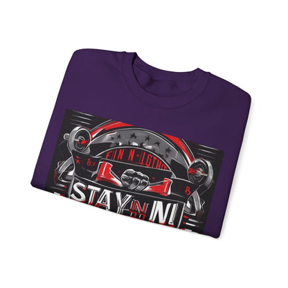 boostlete-rise-grind-type-stay-in-the-fight-banner-retro-1441 — Unisex Heavy Blend Crewneck (G18000)