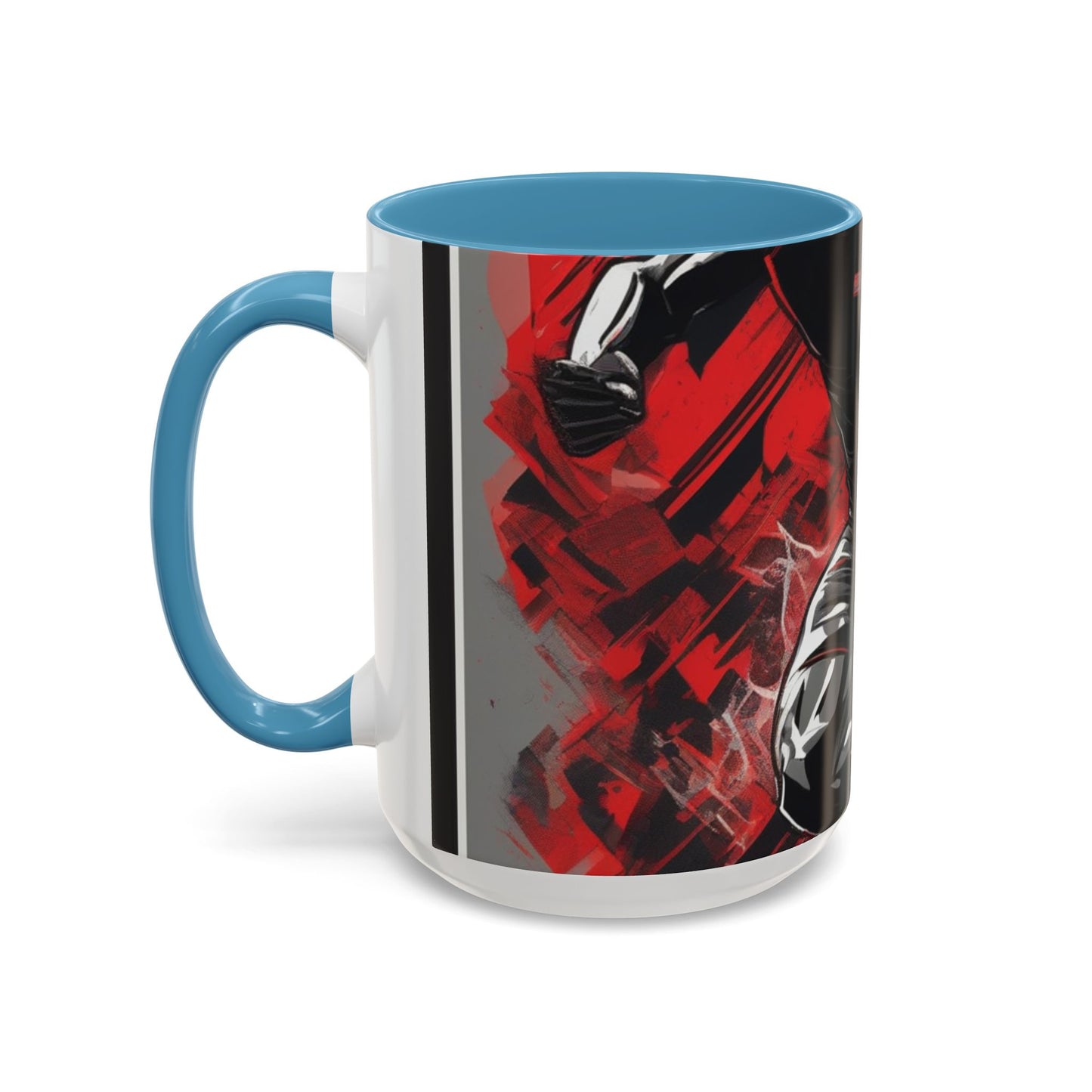 boostlete-field-day-scene-sprinter-glitch-badge-0284 — Accent Mug 11oz/15oz