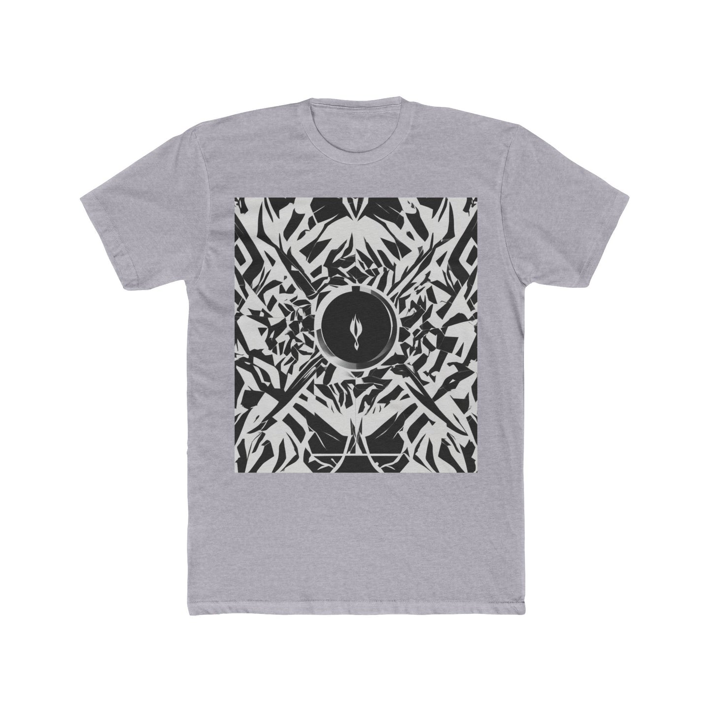 boostlete-am-crew-icon-flame-matte-geometric-0286 — Unisex Cotton Crew Tee (NL 3600)